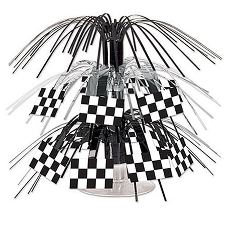 Checkered Flag Mini Cascade Centrepiece - 19cm