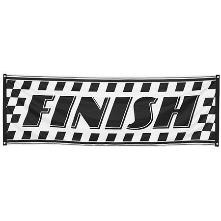 Fabric Racing Banner 'Finish' Sign - 74cm x 220cm