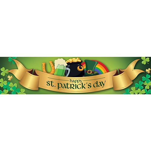 St. Patrick's Day Themed Banner - 1.2m