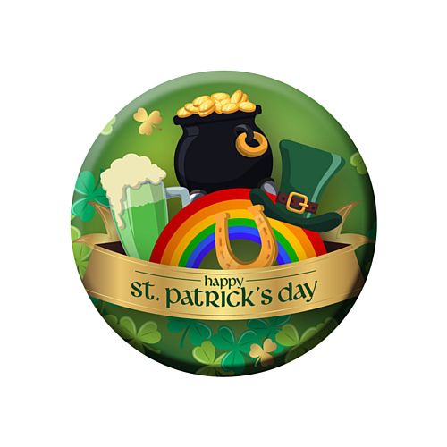 St. Patrick's Day Badge - 58mm - Each