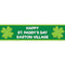 Lucky Shamrocks Personalised Banner - 1.2m