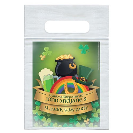 Personalised St. Patrick's Day Card Insert with Sealed Party Bag - Pack of 8