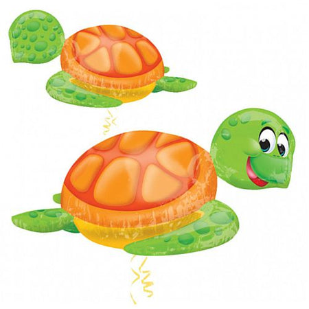 Silly Sea Turtle Supershape Foil Balloon - 79cm