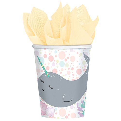 Narwhal Paper Cups - 250ml - Pack of 8