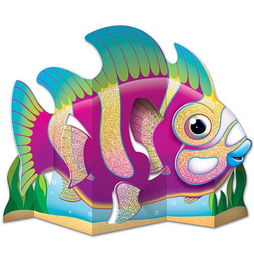 3-D Glittered Fish Centerpiece - 33cm