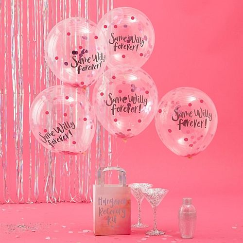 Same Willy Forever Confetti Balloons - Pack of 5