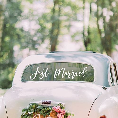 Just Married Car Stickers - 60cm