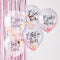 Pink Baby Girl Confetti Balloons - 12