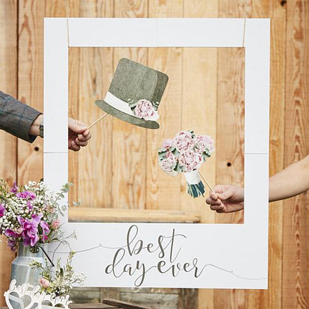 Best Day Ever Photo Booth Frame - 82cm x 60cm