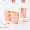 Rose Gold Twinkle Twinkle Paper Cups - 9oz - Pack of 8