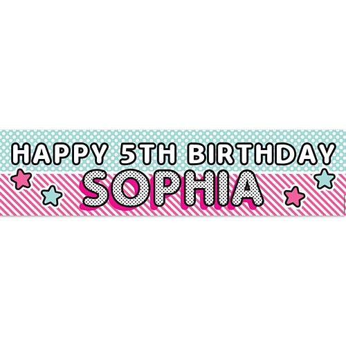 Surprise Birthday Personalised Banner - 1.2m