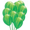 Green Marble SuperAgate Latex Balloons - 11