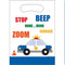 Cars and Trucks Party Bags - 23cm - Pack of 8