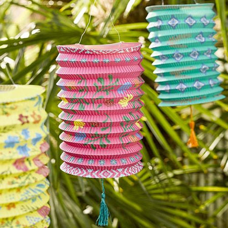 Boho Paper Lanterns - 23cm - Pack of 3