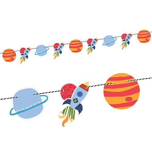 Outer Space Cutout Garland - 1.5m