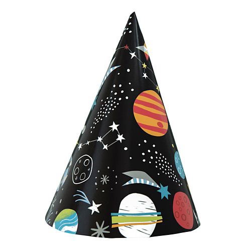 Outer Space Party Hats - Pack of 8