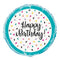 Triangle Confetti Birthday Foil Balloon - 18