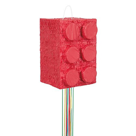 Building Blocks Pull String Pinata - 38cm