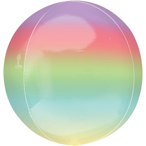 Ombre Rainbow Orbz Foil Balloon - 38cm