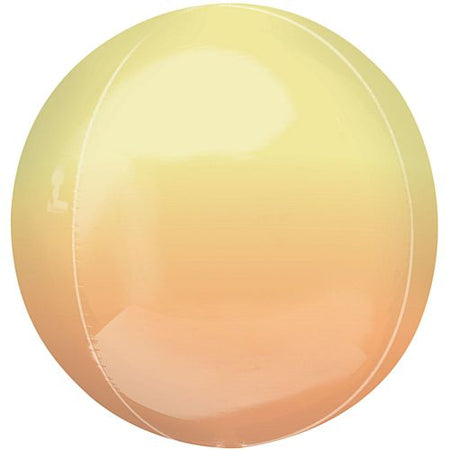 Ombre Yellow and Orange Orbz Foil Balloon - 38cm