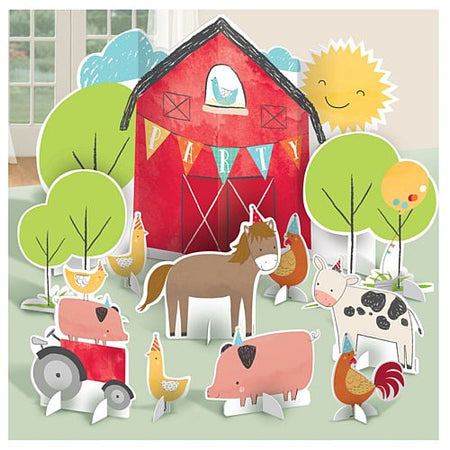 Barnyard Birthday Table Decoration Kit - 11 pieces