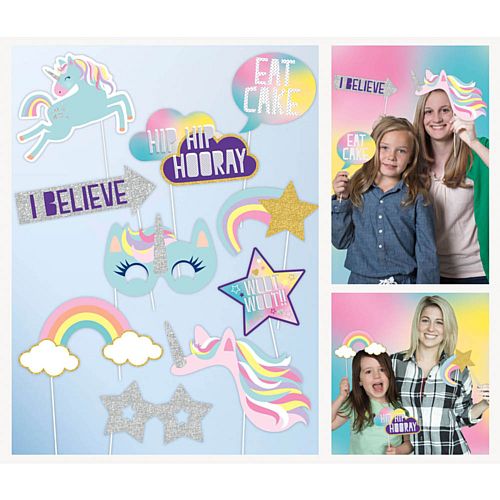 Unicorn Photo Props - Pack of 10