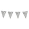 Silver Foil Mini Bunting - 3m