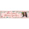 Rose Gold Floral Personalised Photo Banner - 1.2m