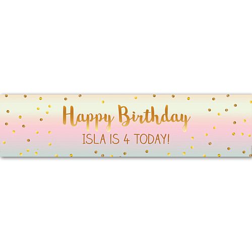 Ombre Personalised Banner - 1.2m