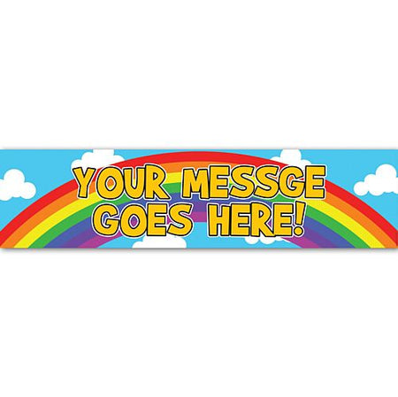 Rainbow Personalised Banner - 1.2m