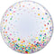 Multicolour Printed Confetti Dots Clear Bubble Balloon - 24