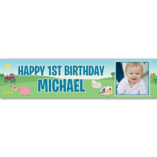 Farm Personalised Photo Banner - 1.2m