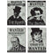 Sherlock Holmes Wanted Sign Posters - 38.7cm - Pack of 4