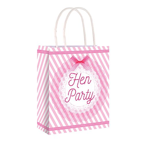 Hen Party Vintage Paper Party Bags - 21cm - Each