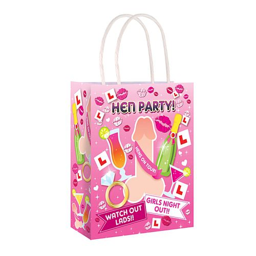 Hen Party Willy Paper Party Bags - 21cm - Each
