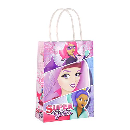 Super Girls Paper Party Bags - 21cm - Each