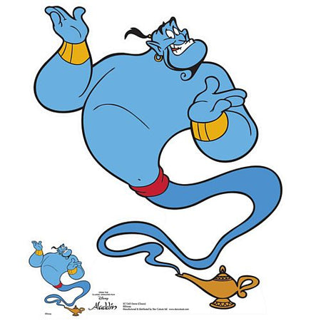 Official Disney's Aladdin Genie Cardboard Cutout - 88cm