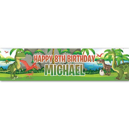 Dinosaur Park Personalised Banner - 1.2m