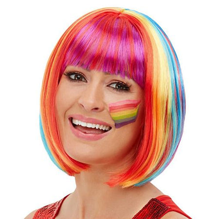 Rainbow Bob Wig