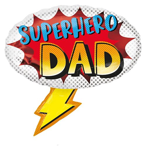 Superhero Dad SuperShape Foil Balloon - 27"