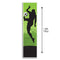 Women's Football Portrait Wall Banner Decoration - 1.2m