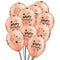 Rose Gold Happy Birthday Latex Balloons - 11