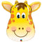 Jolly Giraffe Face Foil Balloon - 32