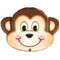 Mischievous Monkey Face Foil Balloon - 35
