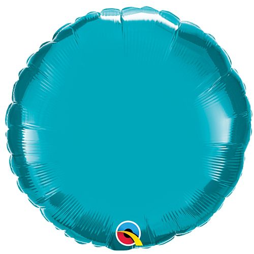 Turquoise Blue Round Foil Balloon - 18"