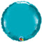 Turquoise Blue Round Foil Balloon - 18