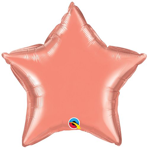 Coral Peach Star Shaped Foil Balloon - 20"