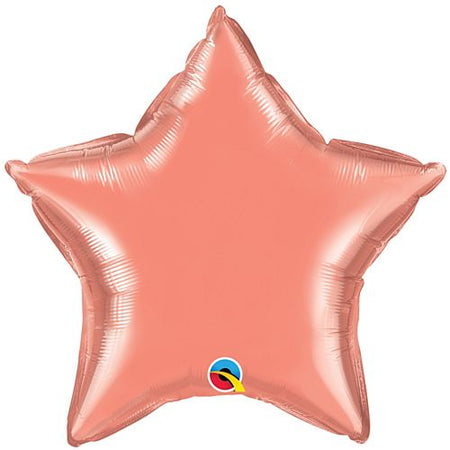 Coral Peach Star Shaped Foil Balloon - 20