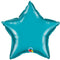 Turquoise Blue Star Shaped Foil Balloon - 20