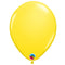 Yellow Plain Colour Mini Latex Balloons - 5